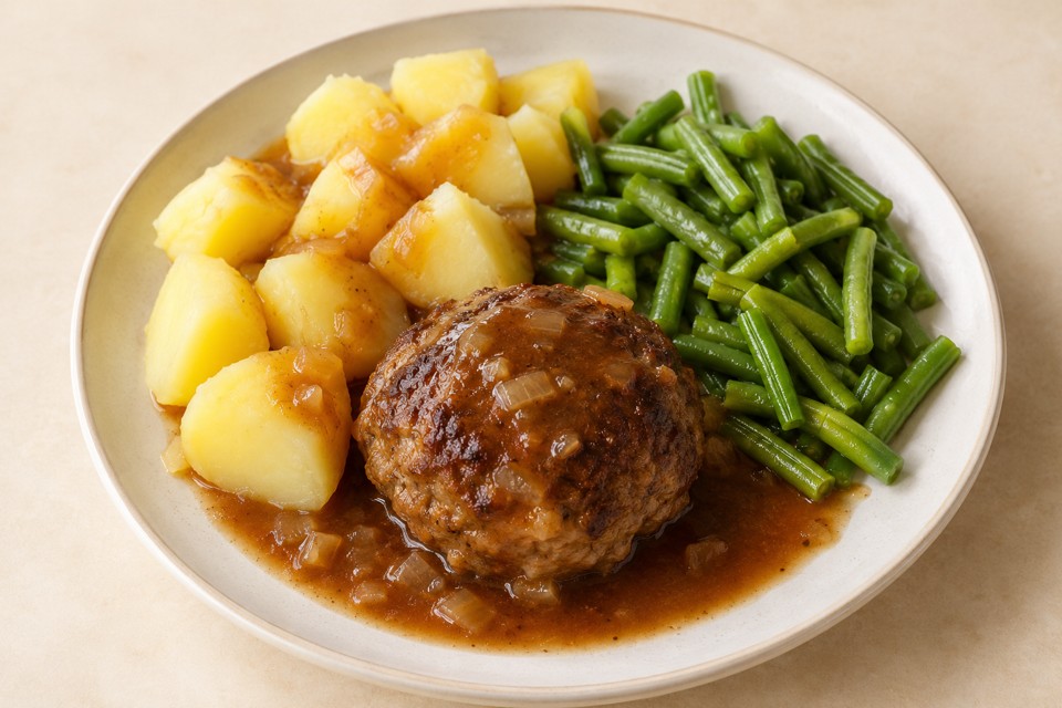 Hollandse gehaktballen met aardappelen & groenten
